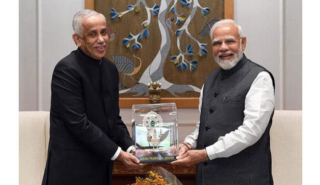 Delhi: Andhra Pradesh Governor Abdul Nazeer Calls on PM Narendra Modi