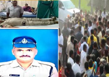 Nellore:During Lokesh Padayatra Constable on duty Died of Heart Attack