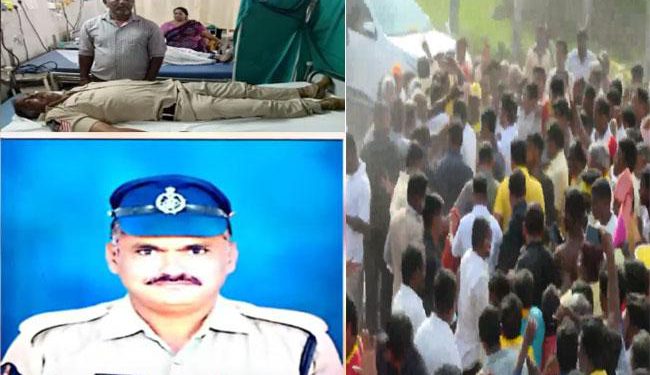 Nellore:During Lokesh Padayatra Constable on duty Died of Heart Attack