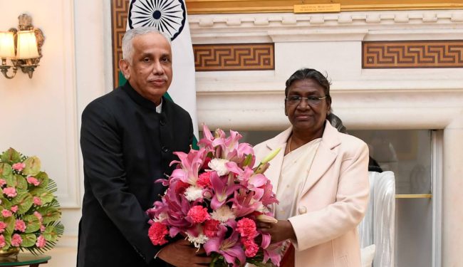 His Excellency Governor of Andhra Pradesh S.Abdul Nazeer called on H.E President and H.E Vice President