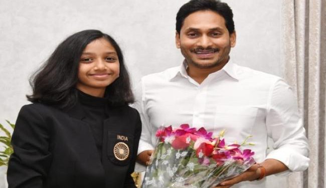 Chess Player Alana Meenakshi Calls On CM YS Jagan Mohan Reddy