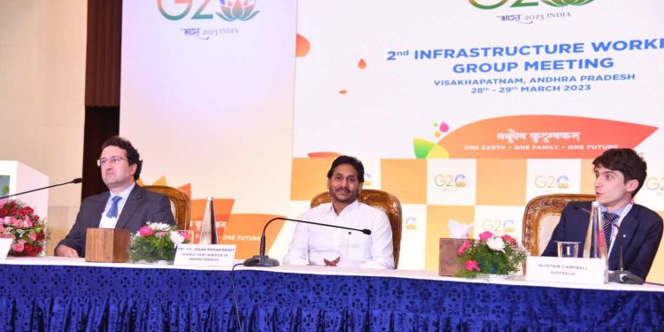 CM YS Jagan-Visuals second infrastructure working group of G-20