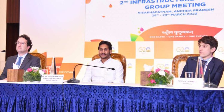 CM YS Jagan-Visuals second infrastructure working group of G-20