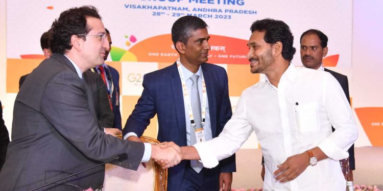 CM YS Jagan-Visuals second infrastructure working group of G-20