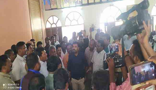 Dalit employees protested against Animal Husbandry Minister demanding a commission for judicial inquiry