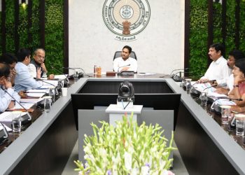 CM YS. Jagan’s review of housing department at camp office