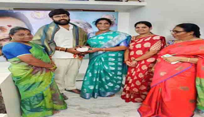 Leena Reddy with MLC Bharat