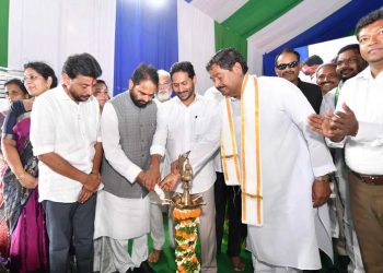 CM YS JAGAN-Bhumi Puja for Moolapet greenfield port