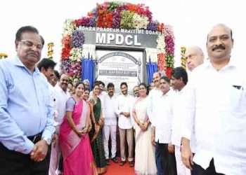 Machilipatnam port works started by CM Jagan మచిలీపట్నం పోర్టు నిర్మాణ పనులు ప్రారంభోత్సవం.