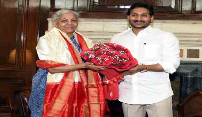Union Finance Minister Nirmala Sitharaman met Chief Minister Shri YS Jagan