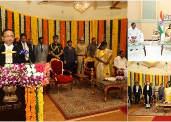 Governor has administered the oath of office to Justice Alok Aradhe, as the Chief Justice of the High Court for the State of Telangana