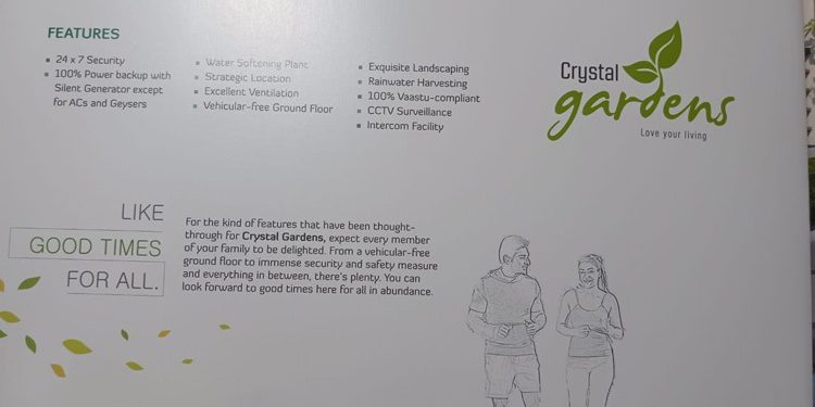 ATTRACTIVE SALE - CRYSTAL GARDEN APARTMENTS IN MANGALAGIRI, AP