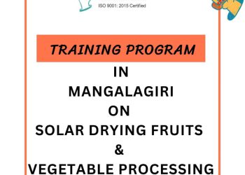 Training on Solar Drying Fruits & Vegetable Processing