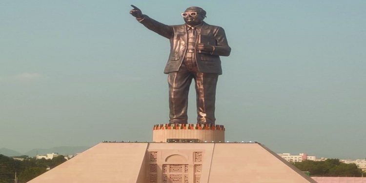 Statue of Social Justice at Swaraj Maidan Vijayawada