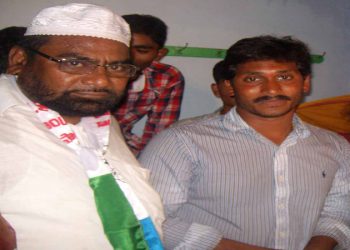 Ayub khan with YS Jaganmohan Reddy ( file pic)