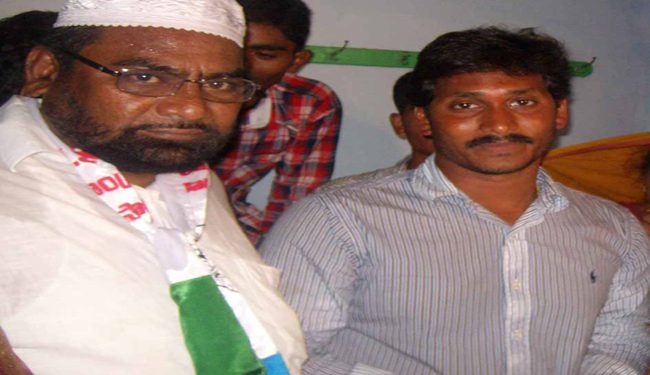 Ayub khan with YS Jaganmohan Reddy ( file pic)