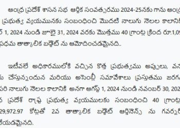 Temporary budget for AP…