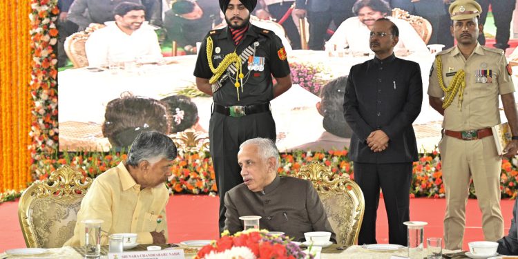 Athome at AP Rajhavan hosted by Governor S.Abdul Nazeer