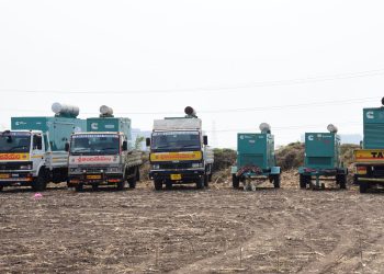 Preparations in full swing in Amaravati for the launch of the P-4 on the 30th