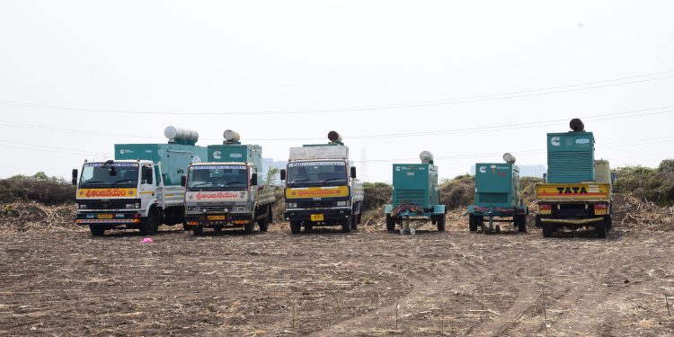 Preparations in full swing in Amaravati for the launch of the P-4 on the 30th