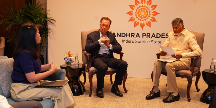 CM Chandrababu Naidu is holding a series of meetings on the fourth day of his Singapore visit.