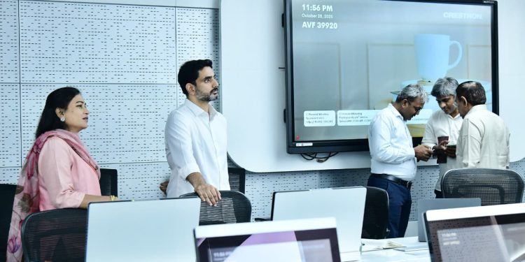 Second day review of Montha Cyclone by Minister N Lokesh