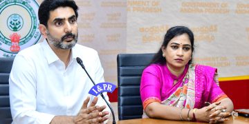 IT, EDUCATION, RTGS MINISTER NARA LOKESH addressing media regarding preparedness of cyclone Montha