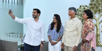 Sricharani and Mithali Raj met CM Chandrababu
