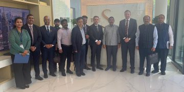 MAUD Minister Narayana touring Dubai