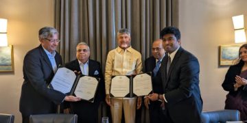 AP CM Chandrababu meetups with London industrialists
