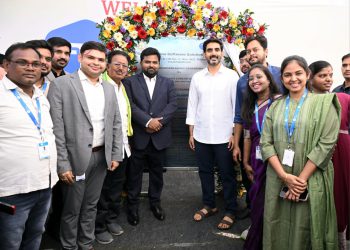 Foudation stone laid for few software companies in Vizag by IT and HR Minister N Lokesh