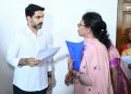Minister Nara Lokesh held his 77th day of public grievance redressal at the party office in Visakhapatnam