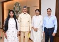 CM Chandrababu Naidu praises child singer Sadhya