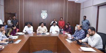 Meeting on the second phase of land pooling activities for the Amaravati capital.