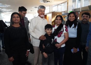 Switzerland-Chief Minister Chandrababu Naidu has departed for home after concluding his visit to Davos