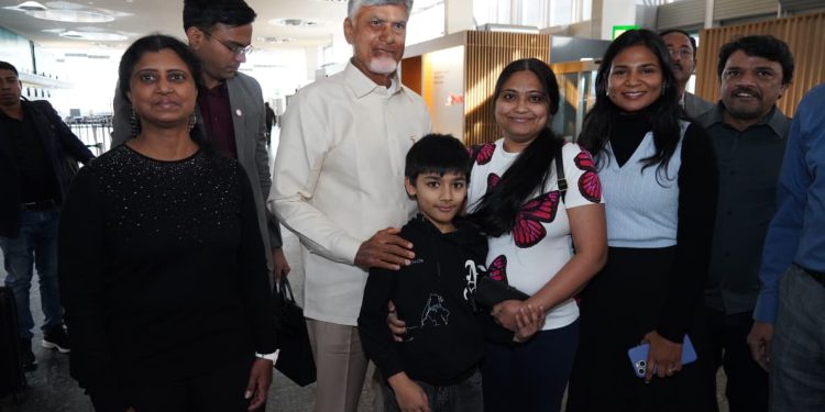Switzerland-Chief Minister Chandrababu Naidu has departed for home after concluding his visit to Davos
