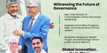 Bill Gates pats AP Govt’s RTGS services-Visits AP RTGS and others