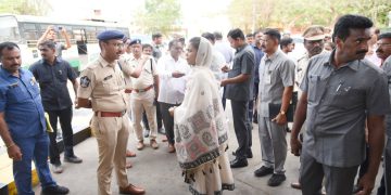 Collector Inspects Arrangements for Chief Minister’s Visit