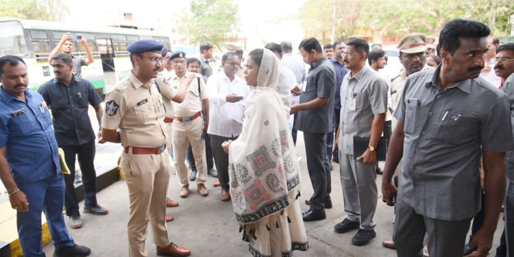 Collector Inspects Arrangements for Chief Minister’s Visit