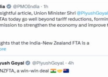 India–New Zealand FTA: A Historic Trade Milestone Led by Nari Shakti