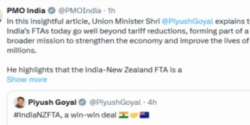 India–New Zealand FTA: A Historic Trade Milestone Led by Nari Shakti