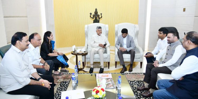 MPs Welcome CM Chandrababu Naidu in Delhi