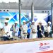CM Chandrababu Naidu, Defence Minister Rajnath Singh, and Minister Nara Lokesh laid the foundation stone for the Advanced Medium Combat Aircraft project in Puttaparthi, Sri Sathya Sai District.