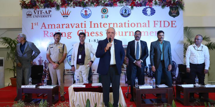 The inaugural Amaravati International FIDE-Rated Chess Tournament has commenced at VIT-AP University.