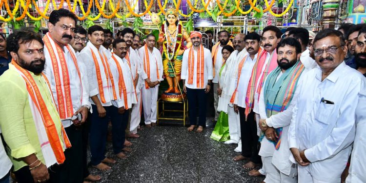 Minister Lokesh visited Mopidevi Sri Subrahmanyeshwara Swamy Temple