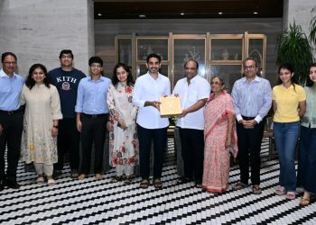 Minister Nara Lokesh meets prominent industrialists