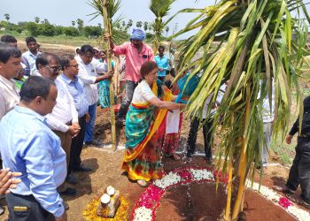 Deverakonda LakshmiParthasarathi Bhaskar - CMD, ADCL inaugurated the E-3 & N-10 Central Nursery works today.