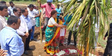 Deverakonda LakshmiParthasarathi Bhaskar - CMD, ADCL inaugurated the E-3 & N-10 Central Nursery works today.