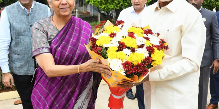 Chief Minister Chandrababu Naidu and Union Minister Nirmala Sitharaman participated in a credit outreach program organized by various public sector banks in Narasaraopet.