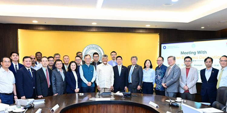 Delegation of Taiwanese Companies meets AP CM and HRD, IT & Electronics minister
